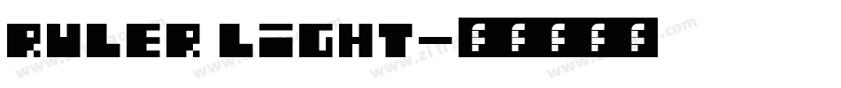 Ruler Light字体转换